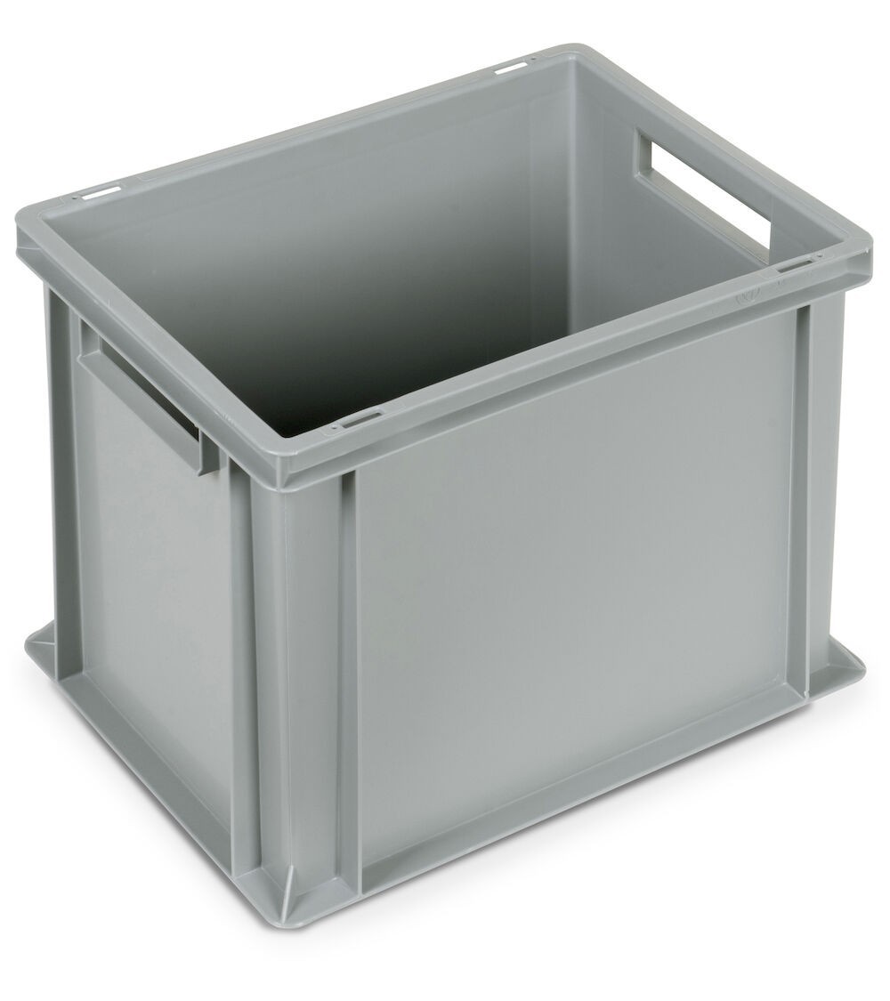 Contenitore Euro Box, mis. 4332, L400 x P300 x H320 mm, maniglie aperte