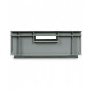 Contenitore Euro Box, mis. 6415, L600 x P400 x H150 mm, maniglie aperte
