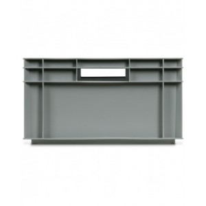 Contenitore Euro Box, mis. 6422, L600 x P400 x H220 mm, maniglie aperte