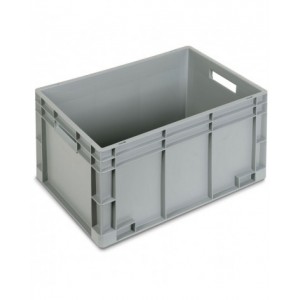 Contenitore Euro Box, mis. 6432, L600 x P400 x H320 mm, maniglie aperte