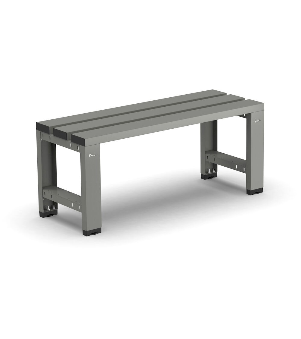 Panchina singola a 3 doghe, L1000 x P375 x H435 mm