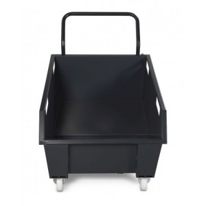 Benna ribaltabile portarottami con ruote, capacità 300 Lt