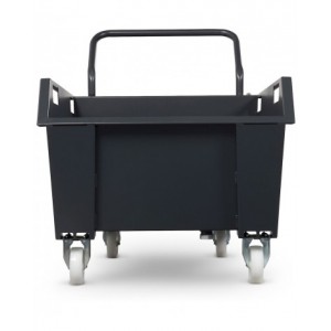 Benna ribaltabile portarottami con ruote, capacità 300 Lt