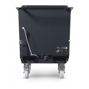 Benna ribaltabile portarottami con ruote, capacità 500 Lt