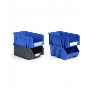 Contenitori in PP a bocca di lupo con fondo nervato Picking Box Mythos, mis. 1, L104 x P164 x H75 mm