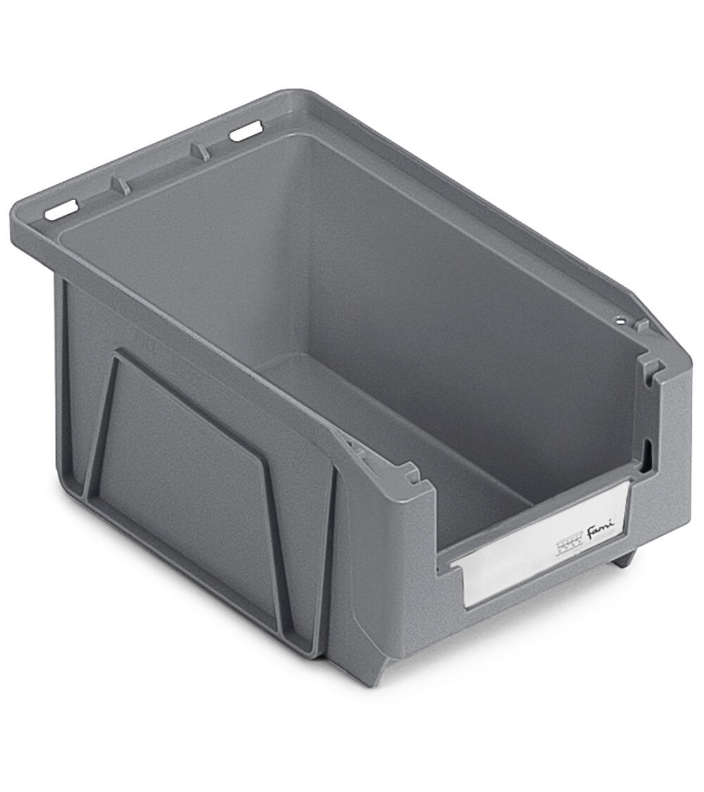 Contenitori in PP a bocca di lupo con fondo nervato Picking Box Mythos, mis. 1, L104 x P164 x H75 mm