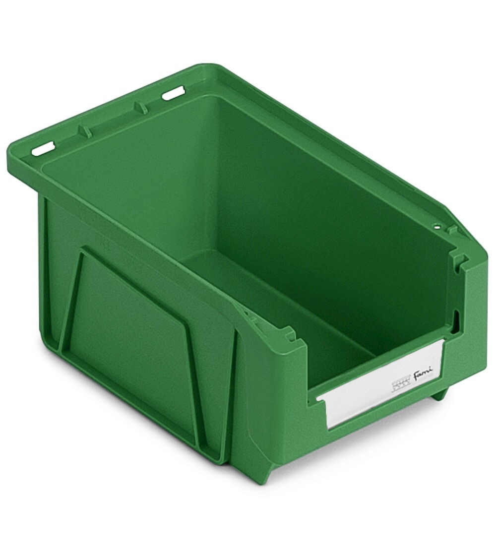 Contenitori in PP a bocca di lupo con fondo nervato Picking Box Mythos, mis. 1, L104 x P164 x H75 mm