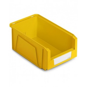 Contenitori in PP a bocca di lupo con fondo nervato Picking Box Mythos, mis. 3A2, L211 x P354 x H145 mm