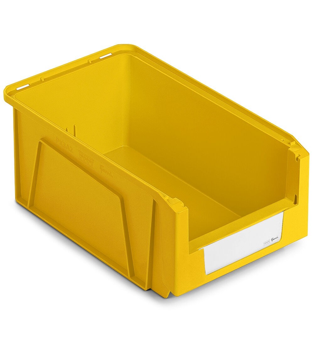 Contenitori in PP a bocca di lupo con fondo nervato Picking Box Mythos, mis. 3A2, L211 x P354 x H145 mm