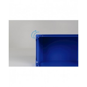 Contenitori in PP a bocca di lupo con fondo nervato Picking Box Mythos, mis. 3A2, L211 x P354 x H145 mm