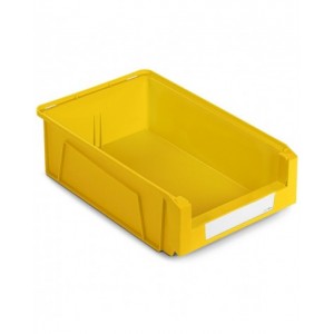 Contenitori in PP a bocca di lupo con fondo nervato Picking Box Mythos, mis. 4A2, L314 x P500 x H145 mm