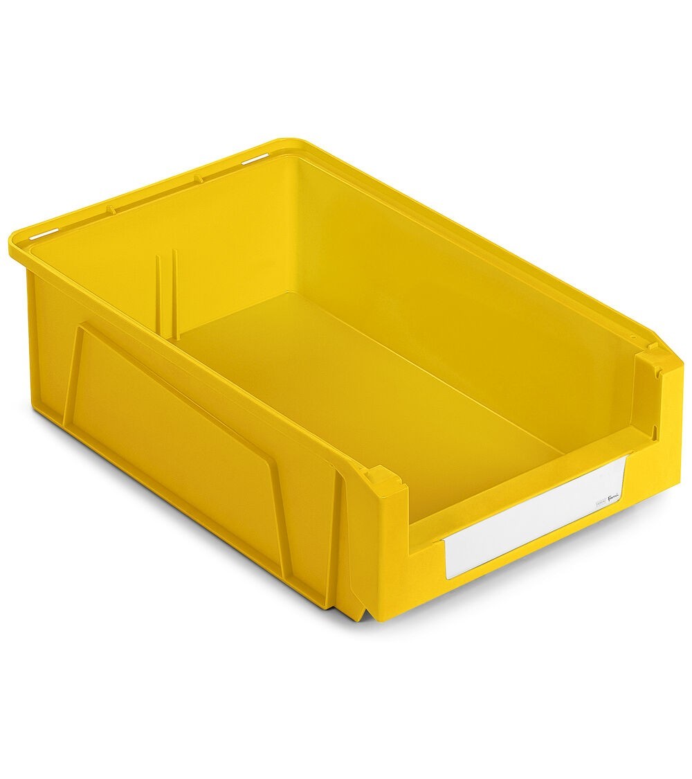 Contenitori in PP a bocca di lupo con fondo nervato Picking Box Mythos, mis. 4A2, L314 x P500 x H145 mm