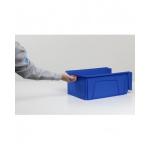 Contenitori in PP a bocca di lupo con fondo nervato Picking Box Mythos, mis. 4, L315 x P500 x H200 mm