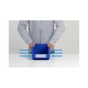 Contenitori in PP a bocca di lupo con fondo nervato Picking Box Mythos, mis. 5, L474 x P724 x H300 mm