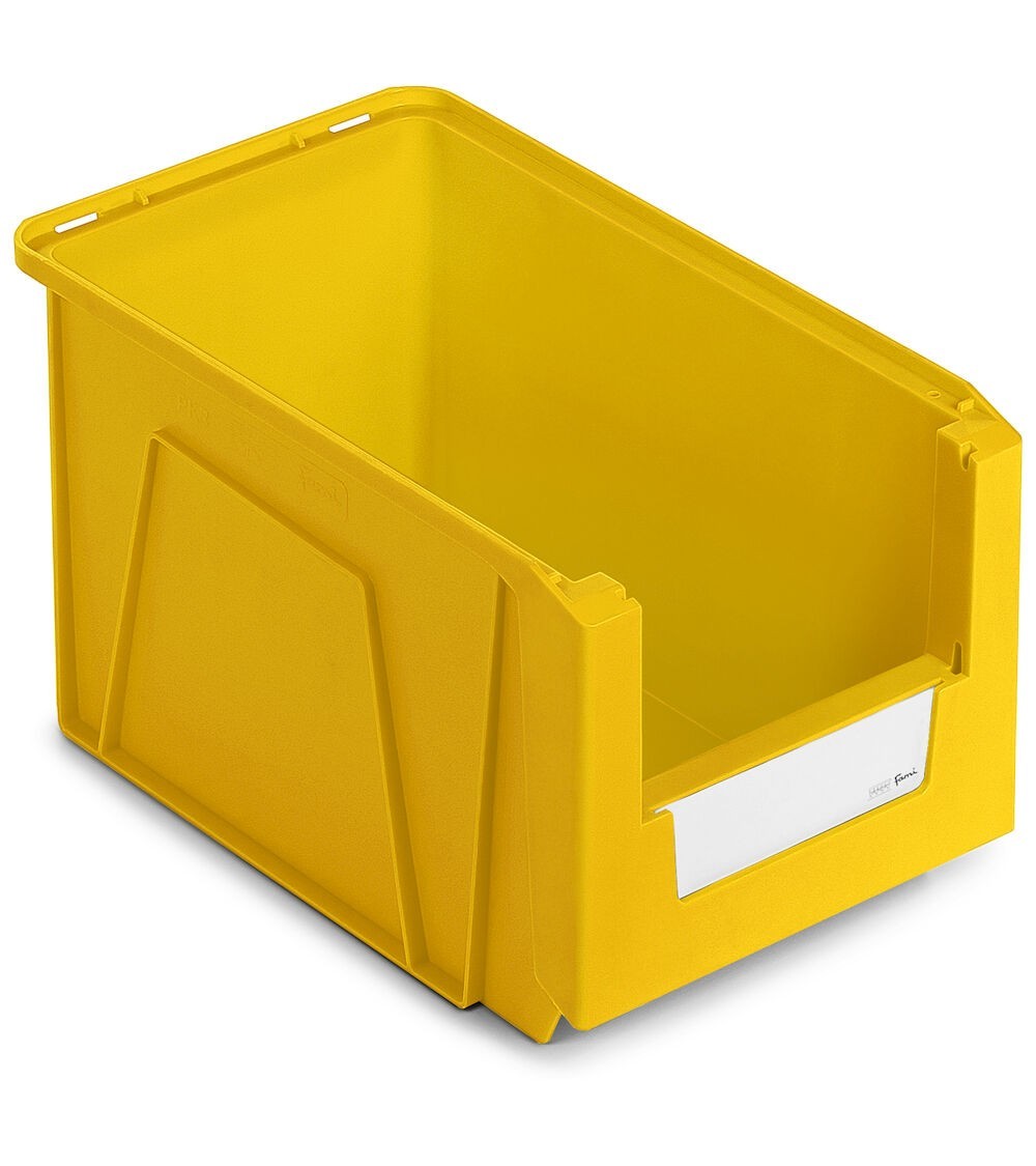 Contenitori in PP a bocca di lupo con fondo nervato Picking Box Mythos, mis. 3, L212 x P354 x H200 mm
