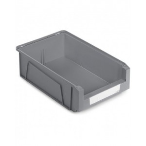Contenitori in PP a bocca di lupo con fondo nervato Picking Box Mythos, mis. 4A2, L314 x P500 x H145 mm