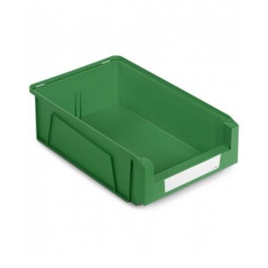 Contenitori in PP a bocca di lupo con fondo nervato Picking Box Mythos, mis. 4A2, L314 x P500 x H145 mm