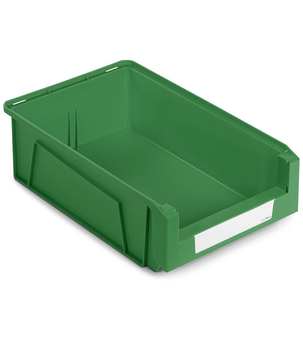 Contenitori in PP a bocca di lupo con fondo nervato Picking Box Mythos, mis. 4A2, L314 x P500 x H145 mm