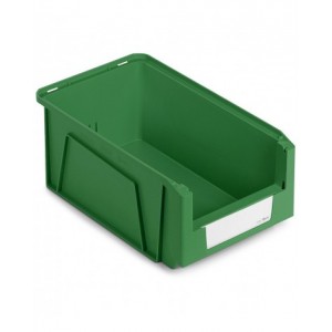 Contenitori in PP a bocca di lupo con fondo nervato Picking Box Mythos, mis. 3A2, L211 x P354 x H145 mm