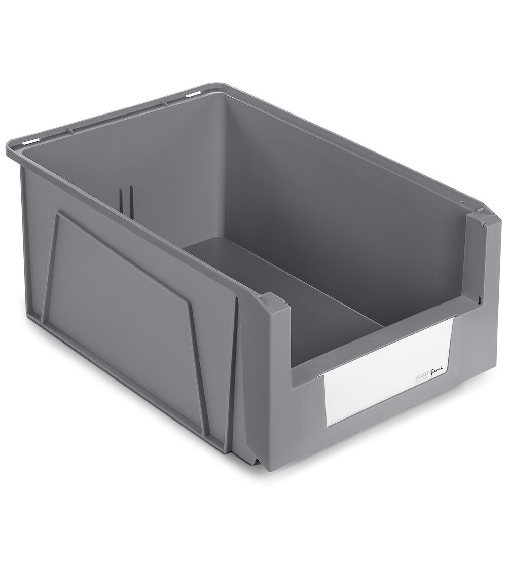Contenitori in PP a bocca di lupo con fondo nervato Picking Box Mythos, mis. 5, L474 x P724 x H300 mm
