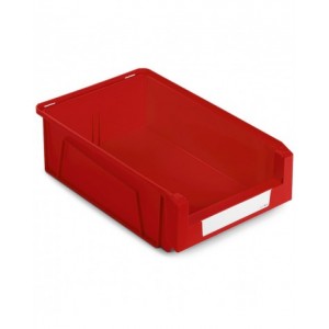 Contenitori in PP a bocca di lupo con fondo nervato Picking Box Mythos, mis. 4A2, L314 x P500 x H145 mm