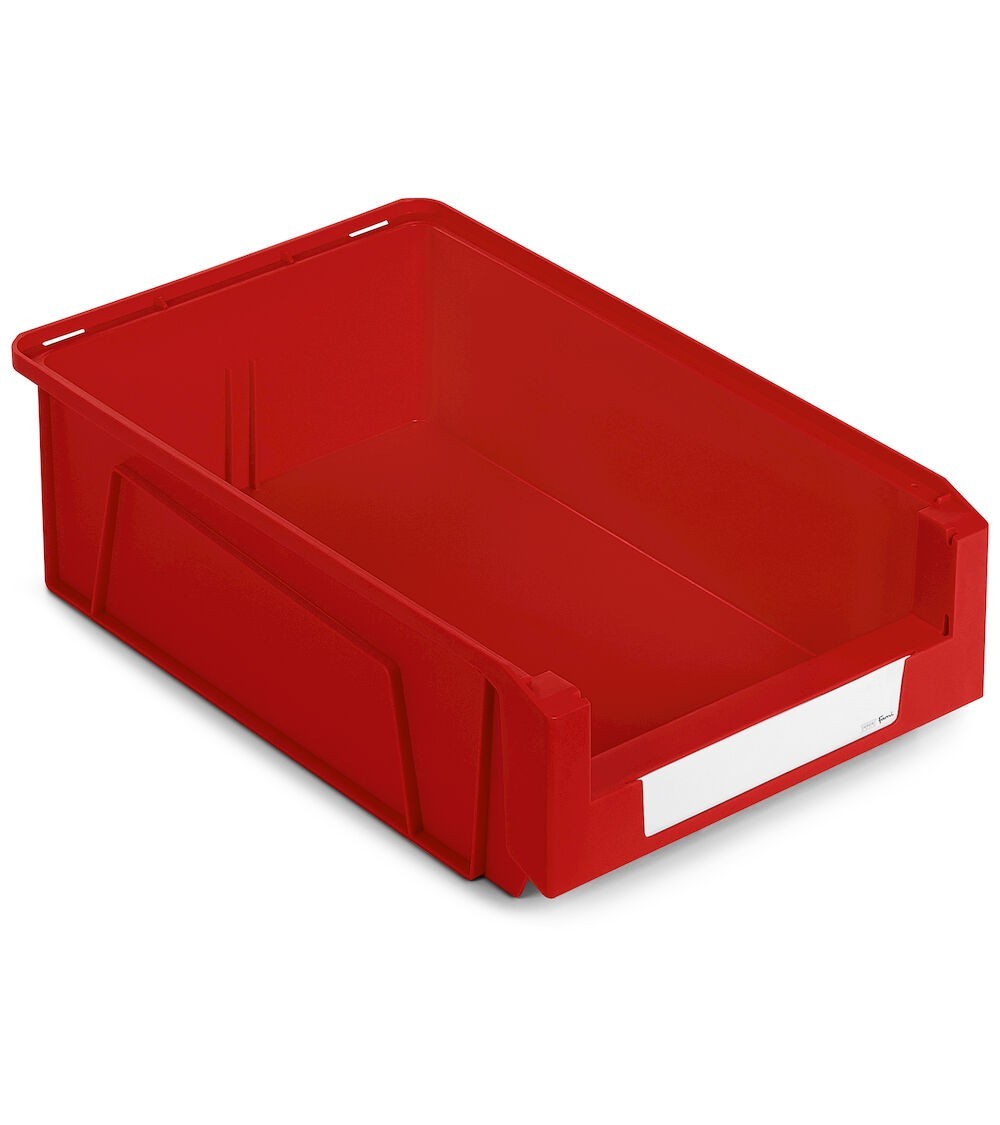 Contenitori in PP a bocca di lupo con fondo nervato Picking Box Mythos, mis. 4A2, L314 x P500 x H145 mm