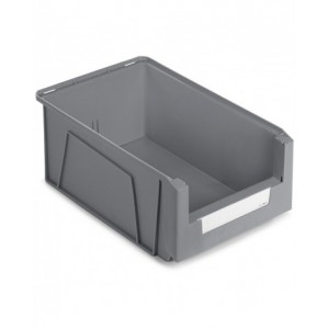 Contenitori in PP a bocca di lupo con fondo nervato Picking Box Mythos, mis. 4, L315 x P500 x H200 mm