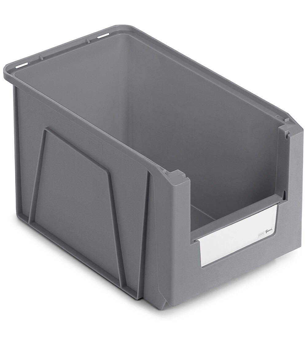 Contenitori in PP a bocca di lupo con fondo nervato Picking Box Mythos, mis. 3, L212 x P354 x H200 mm