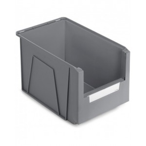 Contenitori in PP a bocca di lupo con fondo nervato Picking Box Mythos, mis. 4A5, L315 x P500 x H300 mm