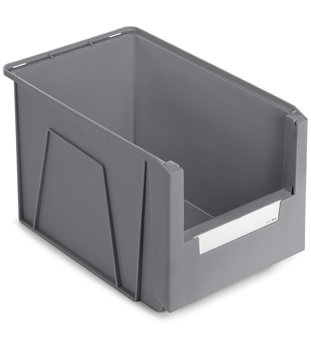 Contenitori in PP a bocca di lupo con fondo nervato Picking Box Mythos, mis. 4A5, L315 x P500 x H300 mm
