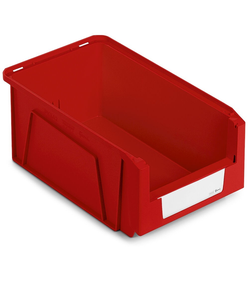 Contenitori in PP a bocca di lupo con fondo nervato Picking Box Mythos, mis. 3A2, L211 x P354 x H145 mm