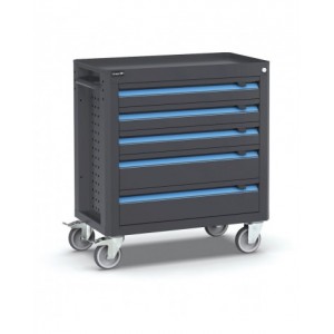 Carrello porta attrezzi Linea 391, 5 cassetti, L790 x P455 x H876 mm