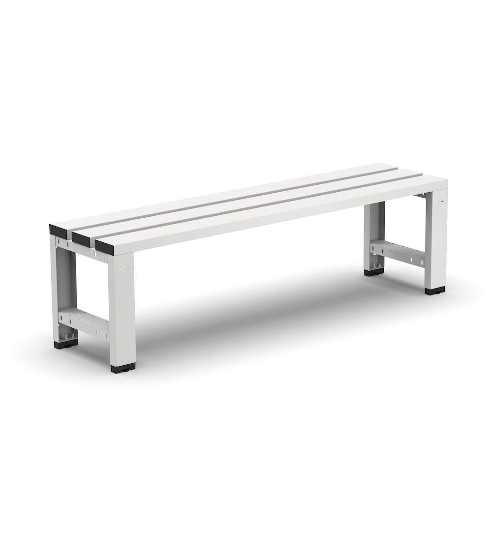 Panchina singola a 3 doghe, L1500 x P375 x H435 mm