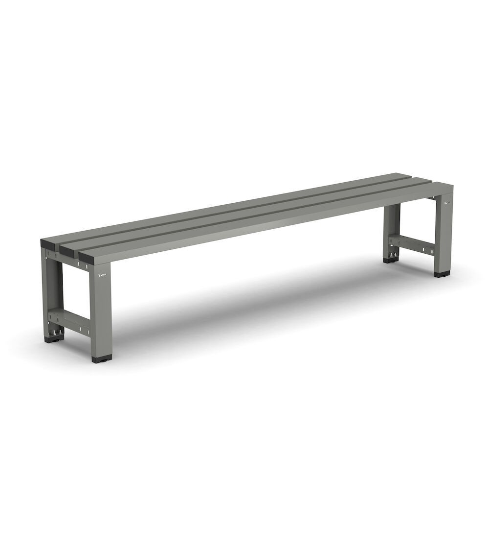 Panchina singola a 3 doghe, L2000 x P375 x H435 mm