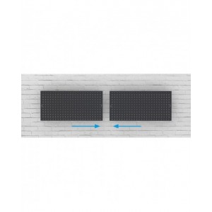 Coppia pannelli forati per banco da lavoro, L950 x P40 x H456 mm