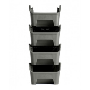 Contenitore per scaffale in polipropilene riciclato RK Box Air, L141 x P300 x H142 mm