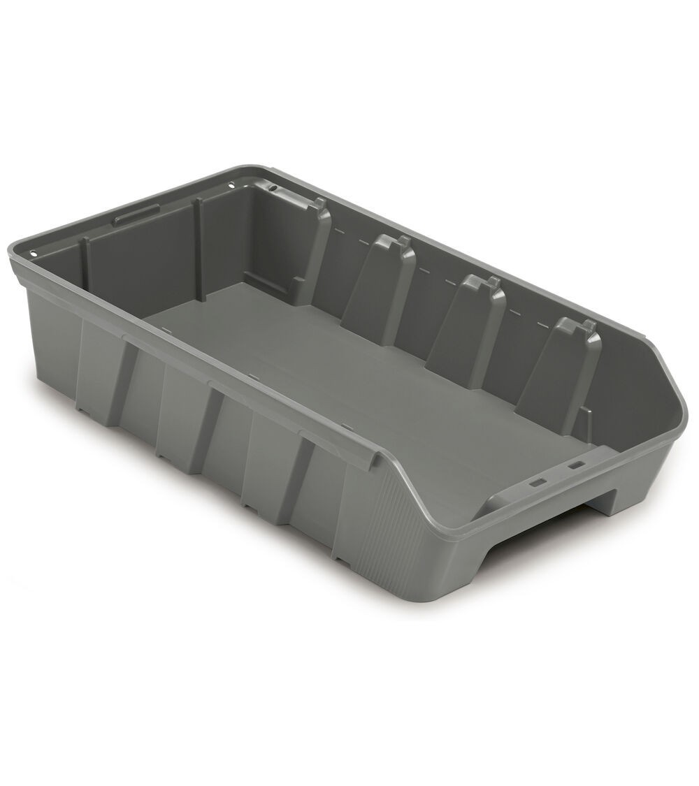 Contenitore per scaffale in polipropilene riciclato RK Box Air, L214 x P400 x H91 mm