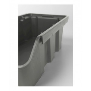 Contenitore per scaffale in polipropilene riciclato RK Box Air, L214 x P400 x H91 mm