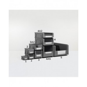 Contenitore per scaffale in polipropilene riciclato Picking Box Mythos, mis. 1, L104 x P164 x H75 mm