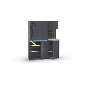 Piano regolabile con supporti, L828 x P428 x H30 mm