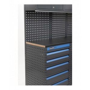 Copertura in acciaio gommato per piano in Multiplex, L913 x P461 x H28 mm