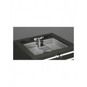 Cassettiera per officina con 7 cassetti 2x75 1x100 3x150 1x200, L717 x P600 x H1002 mm