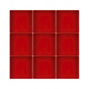 Kit 16 cassette divisorio per cassettiera, L150 x P150 x H52 mm, rosso