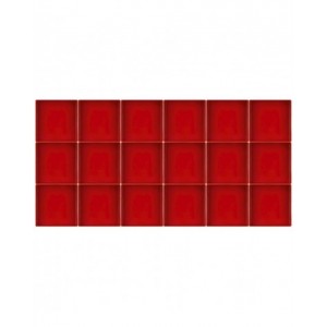 Kit 16 cassette divisorio per cassettiera, L150 x P150 x H52 mm, rosso