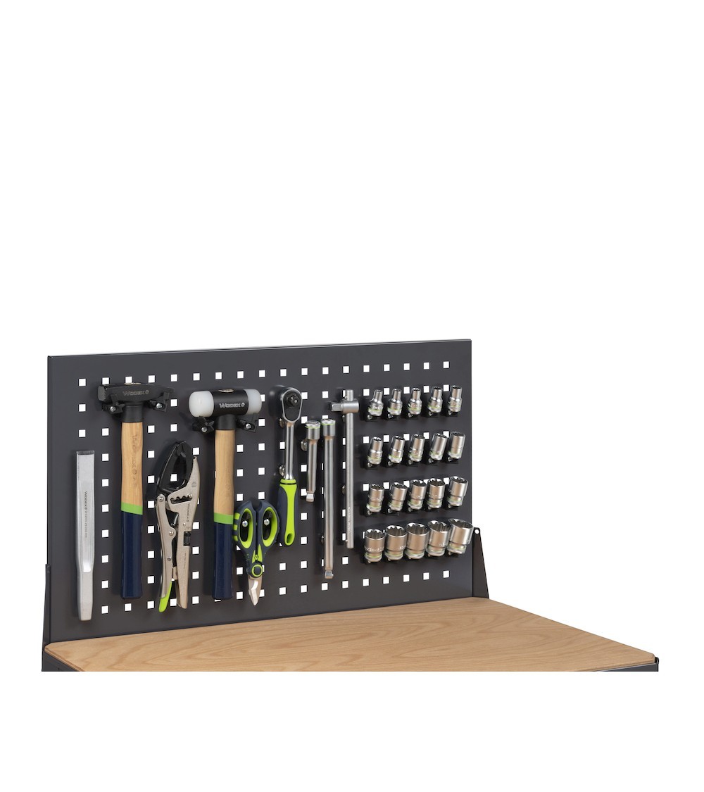 Pannello forato per carrello portautensili, L790 x P42 x H620 mm