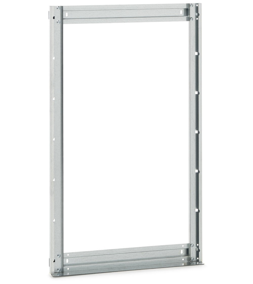 Telaio posteriore Visual Box Linea 391 per installazione a parete, L602 x P60 x H1000 mm