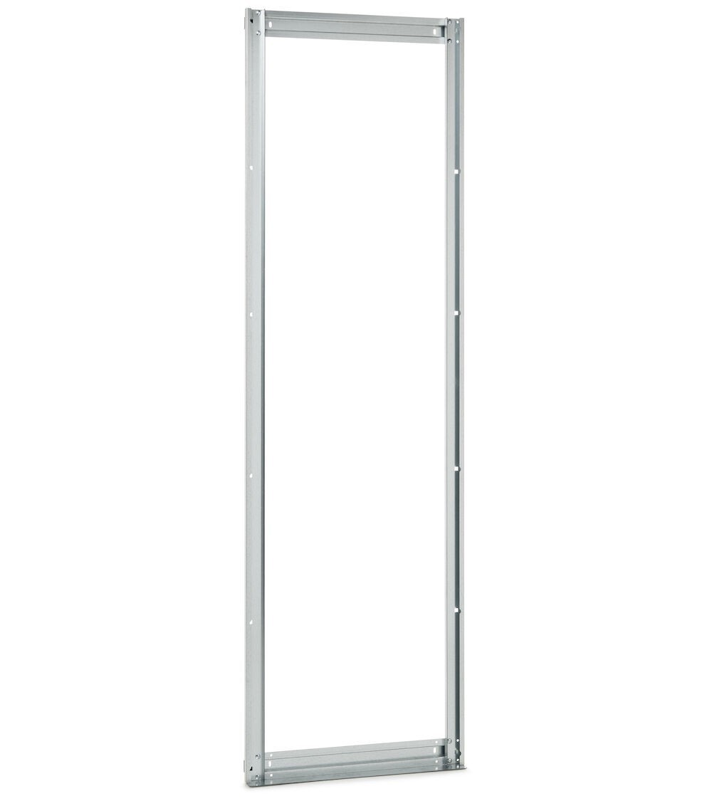 Telaio posteriore Visual Box Linea 391 per installazione a parete, L602 x P60 x H2000 mm