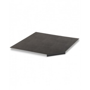 Copertura in acciaio gommato per piano in Multiplex ad angolo, L608 x P608 x H27 mm