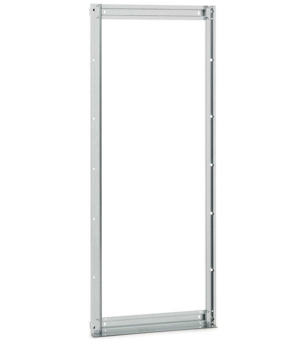 Telaio posteriore Visual Box Linea 391 per installazione a parete, L602 x P60 x H1500 mm