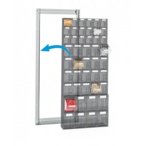 Telaio posteriore Visual Box Linea 391 per installazione a parete, L602 x P60 x H1500 mm